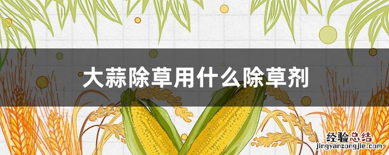 大蒜能用什么除草剂 大蒜除草用什么除草剂