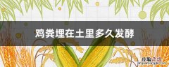 鸡粪埋在土里多久发酵 鸡粪埋在土里多久发酵一次