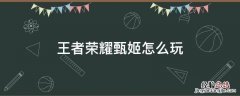 王者荣耀甄姬怎么玩知乎 王者荣耀甄姬怎么玩