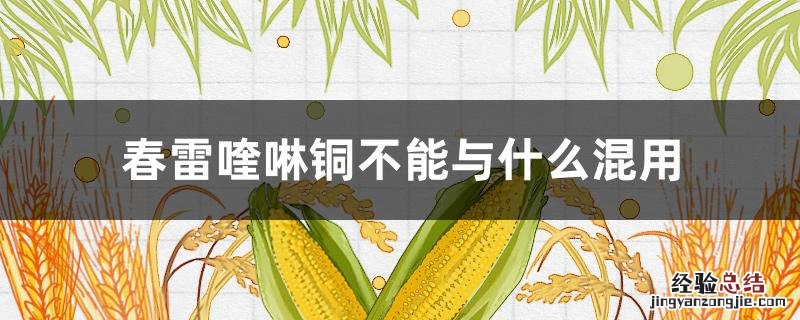 春雷喹啉铜不能与什么混用 春雷喹啉铜可以加助剂吗