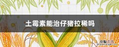 仔猪拉稀用土霉素可以吗 土霉素能治仔猪拉稀吗