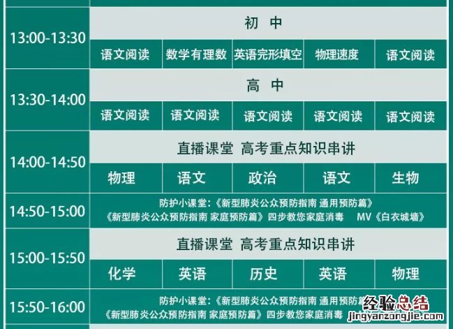 淄博中国教育电视台同上一堂课课表 淄博市开学第一课直播