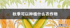 秋季可以种植什么农作物 秋季可以种植什么农作物图片