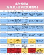 南京小学生课程表时间安排 南京各年级网课安排+内容+课表