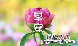 早上好问候语 美好问候语陈列