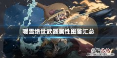 暖雪绝世武器属性图鉴汇总