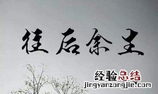 往后余生歌词 往后余生歌词完整版