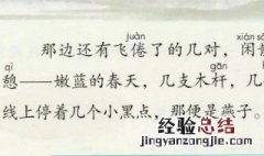 线上停着几个小黑点是什么修辞 线上停着几个小黑点运用了拟人和比喻的修辞