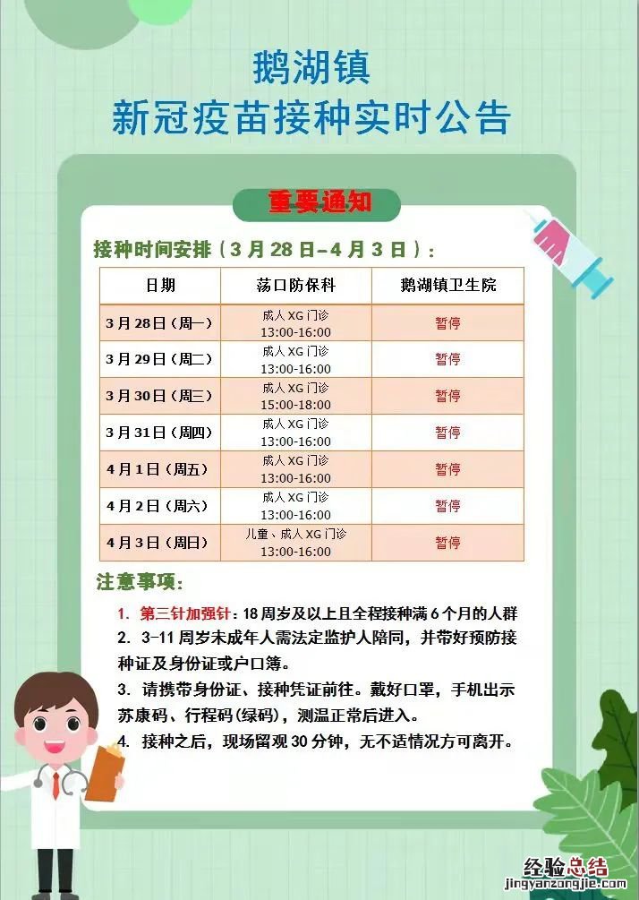 无锡鹅湖镇新冠疫苗接种时间 地址在哪里 无锡鹅湖镇新冠疫苗接种时间+地址