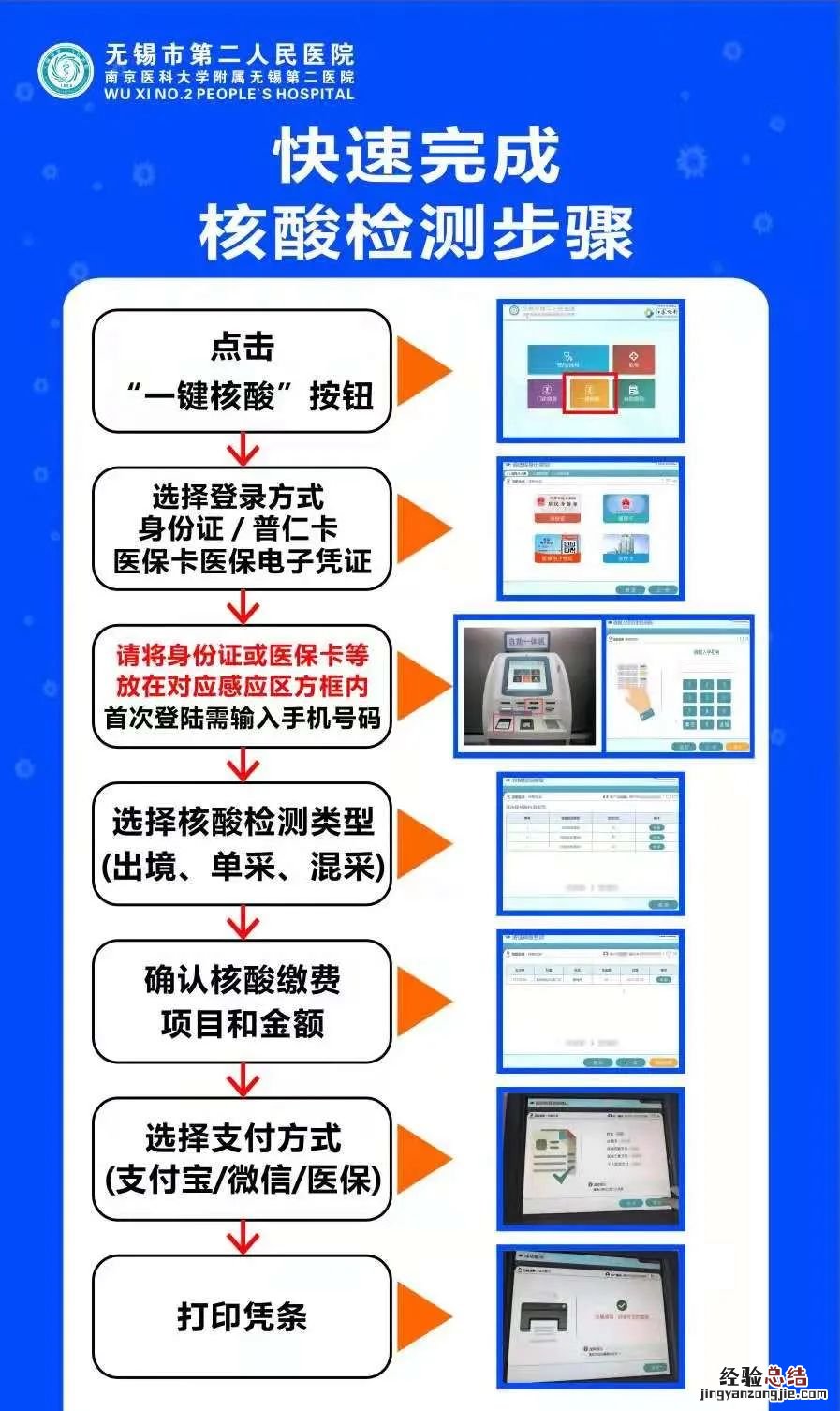 无锡市第二人民医院核酸检测预约+采样时间
