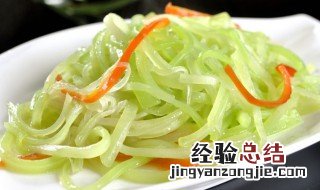 凉拌葱油莴苣丝怎么做的 凉拌葱油莴苣丝怎么做