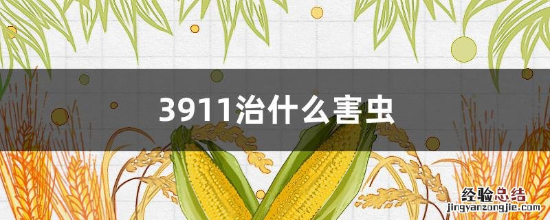 3911治什么害虫 3911杀虫剂