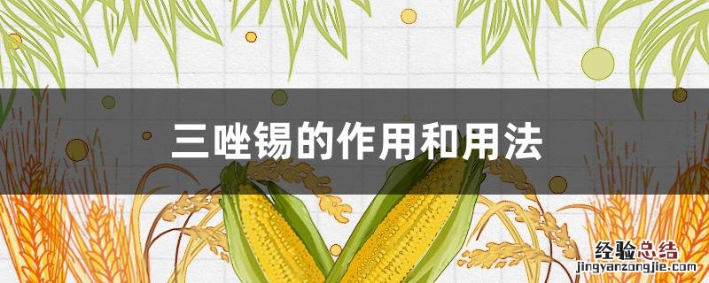 三唑锡的作用和用法 三唑锡的使用方法