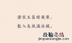 用生动的语言描述谁家玉笛暗飞声 了解一下