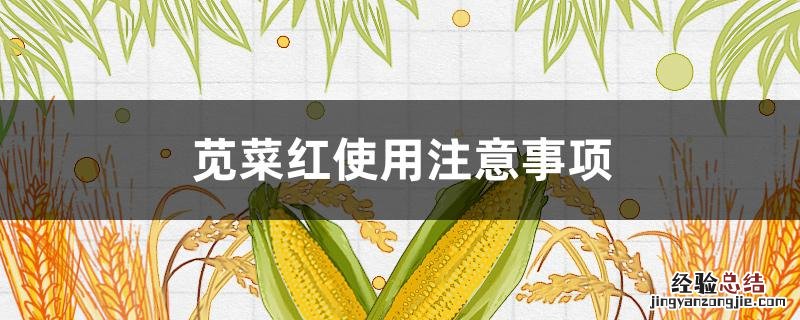 苋菜红使用注意事项 苋菜红什么用途