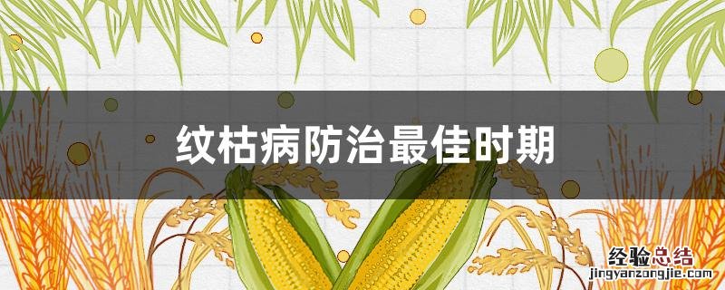 纹枯病防治最佳时期 纹枯病发病条件