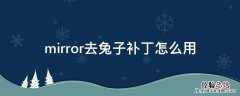 mirror去兔子补丁怎么用 mirror去兔子补丁怎么用 附安装包