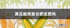 黄瓜可施复合肥吗 黄瓜能用复合肥追肥吗