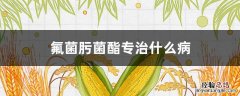 氟菌肟菌酯专治什么病 氟嘧菌酯能治什么病