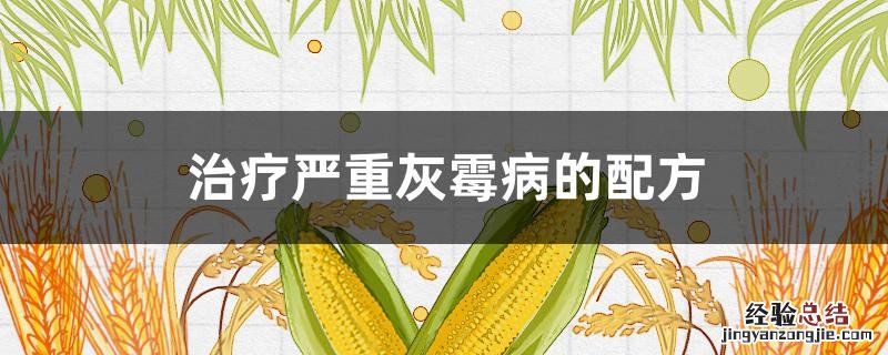 治疗严重灰霉病的配方 治疗严重灰霉病的配方药