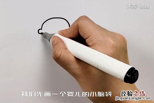 婴儿简笔画彩色 婴儿简笔画