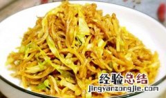 肉丝圆白菜炒饼的做法窍门 肉丝圆白菜炒饼的做法