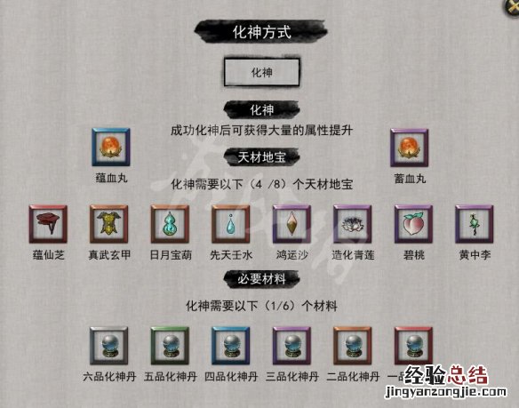 鬼谷八荒全境界突破材料图鉴怎么做 鬼谷八荒全境界突破材料图鉴