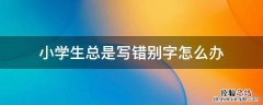 小学生总是写错别字怎么办 小学生老是写错别字