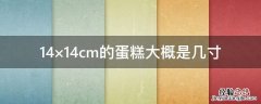 14×14cm的蛋糕大概是几寸 17×17cm蛋糕是几寸