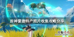 原神蒙德特产在哪 原神蒙德土特产