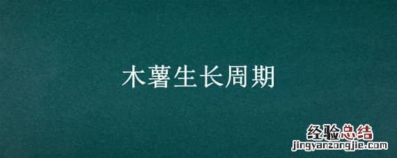 木薯生长周期 木薯种植周期