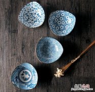 日式和风碎花碗 日式和风陶瓷盘子