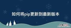 如何将pip更新到最新版本 如何将pip更新到最新版本?