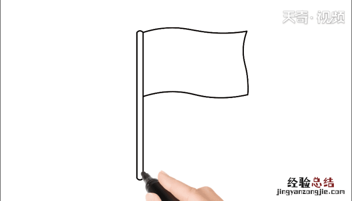 国旗简笔画图片 国旗简笔画