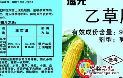 乙草胺药剂除草效果 乙草胺可以除草吗