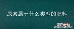 尿素属于什么类型的肥料 尿素属于什么肥料种类