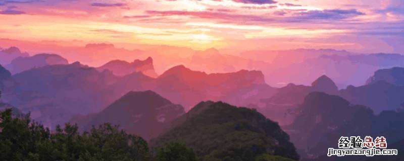 山西的山是什么山发朋友圈 山西的山是什么山