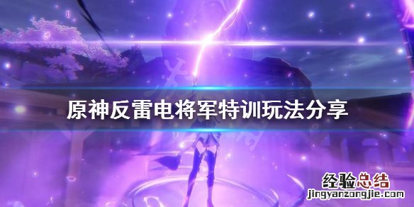 原神反雷电将军特训怎么过2.7 原神反雷电将军特训怎么过