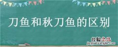 刀鱼和秋刀鱼的区别 跟秋刀鱼差不多的鱼是什么
