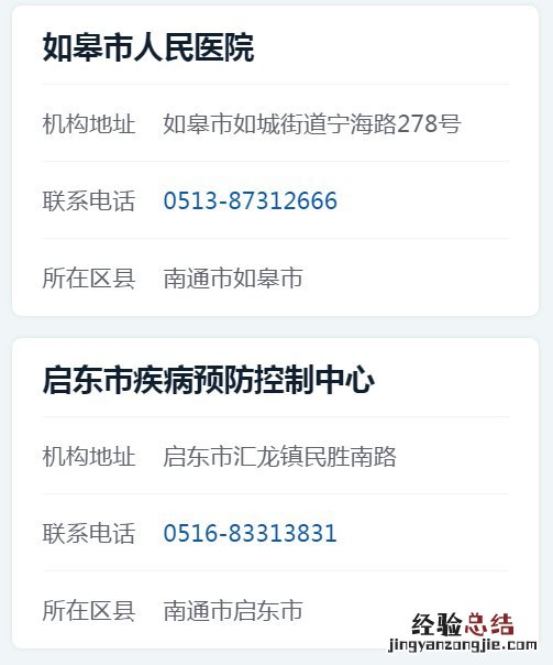 南通市核酸检测机构 南通核酸检测机构一览
