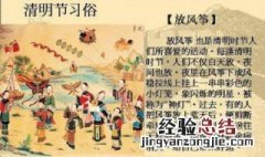 清明节的传统习俗 你知道吗
