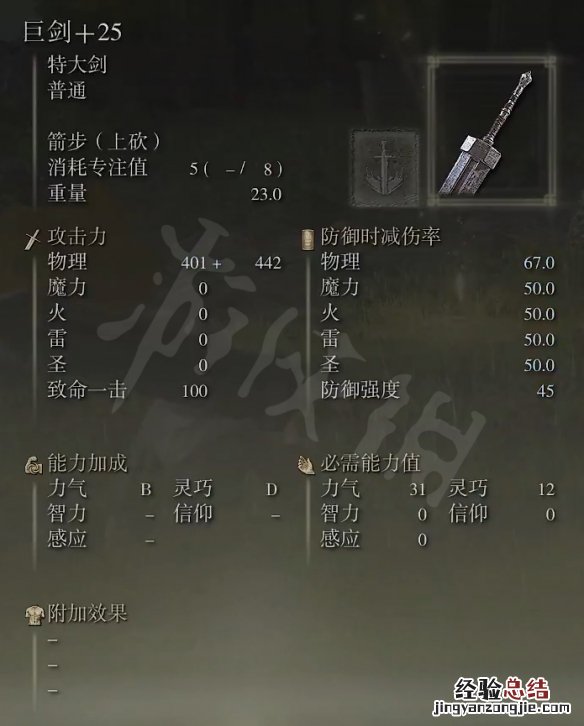 艾尔登法环巨剑厉害吗