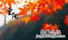 重阳节要敬老下一句 重阳节的介绍