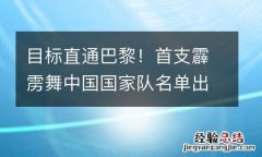 目标直通巴黎！首支霹雳舞中国国家队名单出炉