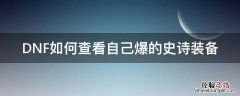 dnf怎么看自己爆过的史诗 DNF如何查看自己爆的史诗装备