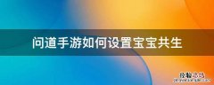 问道宝宝共生加伤害吗 问道手游如何设置宝宝共生