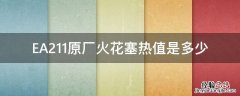 ea111发动机火花塞热值多少 EA211原厂火花塞热值是多少