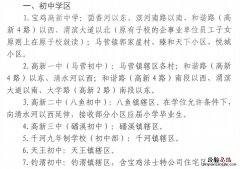 宝鸡高新区学区划分最新消息 宝鸡高新学区房都哪个小区