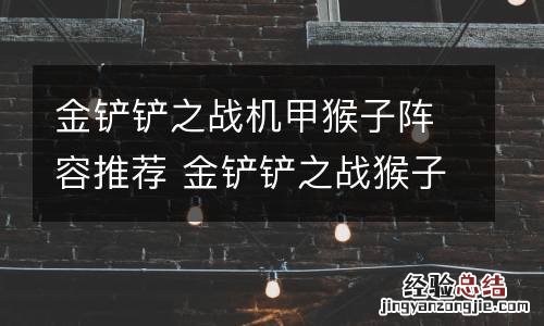 金铲铲之战机甲猴子阵容推荐 金铲铲之战猴子神装