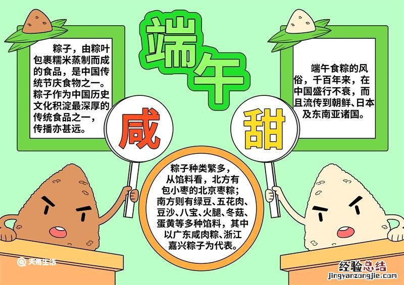端午节手抄报模板简单又漂亮 端午节手抄报模板